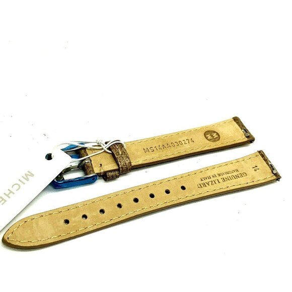 Michele Women's Watch Replacement Band Cashmere Gray Leather 14mm MS14AA… - Picture 8 of 8